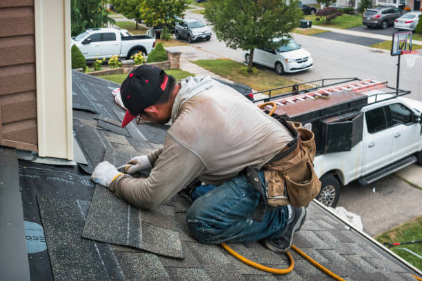 Professional Roofing technician working in Orrstown, PA